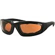 Bobster Foamerz 2 Adult Wrap Around Sports Sunglasses - Black/Amber