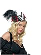 Black/Red Pillbox Pirate Hat