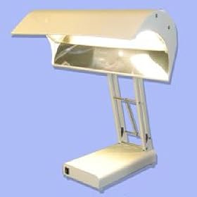 SATelite - Desk Lamp (Beige Metal) (19 H x 18 W x 11 D) by Northern Light Technologies