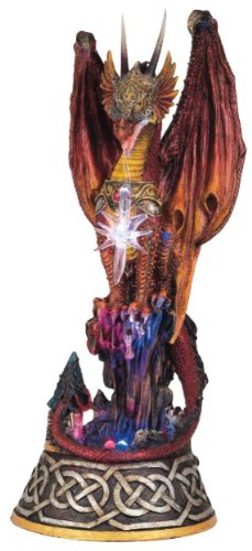 Dragon w/ Lighting LED Crystal Ball Collectible Figurine Statue Model Dragon w/ Lighting LED Crystal Ball Collectible Figurine Statue Model