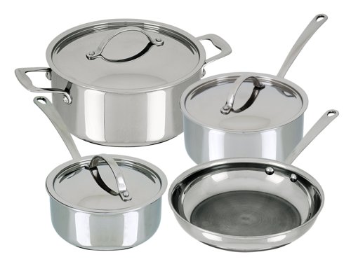 Gibson Trenton 7-Piece Stainless-Steel Cookware Set