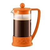 Brazil 12 oz. 3 Cup French Press Coffeemaker in Orange