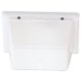 Sea Gull Lighting 4325-68 Outdoor One-Light Wall Fixture, White Finish with White Ribbed Polycarbonate Diffuser