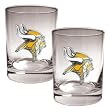 NFL Minnesota Vikings Two Piece Rocks Glass Set - Primary Logo