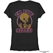 Looney Tunes Tweety Bird Fun Fun Black Juniors T-shirt