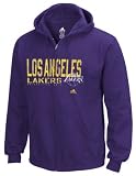 Los Angeles Lakers Purple Fringed Full-Zip Fleece Hooded Sweatshirt