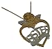 9ct Gold Ladies Diamond Set Rhodium Plated Guardian Angel Sister Pendant on 18 Curb Chain