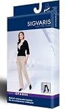 Sigvaris Soft Opaque Thigh High 20-30mmHg Women's Closed Toe Short Length, Medium Short, Nude 35