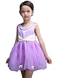 (コ-ランド) Co-land 発表会 フォーマル キッズドレス ノースリーブ 結婚式 子供ワンピース 女の子 女児 リボン ガールズ ベビー 入園式 花嫁介添人 パープル 140
