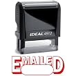 EMAILED II Red Office Stock Self-Inking Rubber Stamp