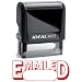 EMAILED II Red Office Stock Self-Inking Rubber Stamp
