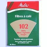 MELITTA - Filtres Caf&eacute; BRUNS taille 102: la boite de 40 *