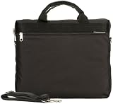 14 inch Laptop Notebook Black Dual Compartment Shoulder Messenger Bag Carry Case Briefcase