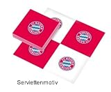 Produkt-Bild: FC BAYERN M&Uuml;NCHEN Servietten 20 stk 33x33cm "NEU" [Misc.]
