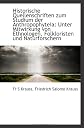 Historische Quellenschriften zum Studium der Anthropophyteia: Unter Mitwirkung von Ethnologen, Folkl