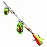 DAM Effzett Tandem Dressed Fire Shark 20,0g Doppelblatt Spinner