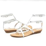 Bamboo Mochi22 Flats 7.5 Silver