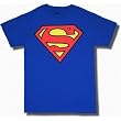 Classic Superman "S" Shield Blue Logo T Shirt