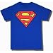 Classic Superman "S" Shield Blue Logo T Shirt