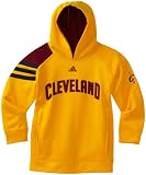NBA Youth Cleveland Cavaliers On Court Long Sleeve Popover Fleece - R289Oeca (Gold, Small)