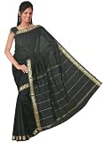 Exclusive marvellous Rainbow Indian Bollywood Saree Black