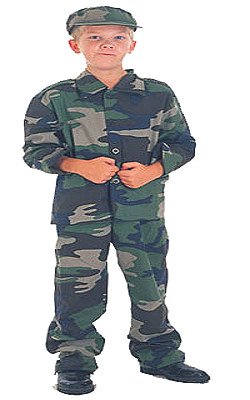 Childrens Toyshop  Toys : Army Soldier Boys fancy Dress Costume age 4-6