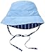 i play. by green sprouts Baby & Toddler Bucket Sun Protection Hat | All-day UPF 50+ sun protection for head, neck, & eyes,Royal Stripe,2T/4T