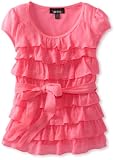 Amy Byer Girls 7-16 Ruffle Knit Top