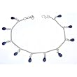Ankle Chain Pairs Indian Foot Jewelry 15 Grams 10 Inches