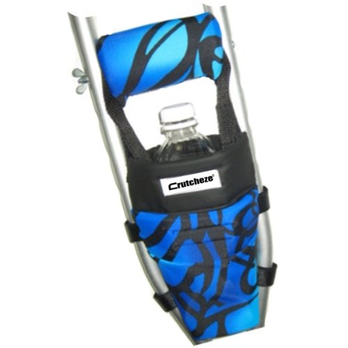 Crutcheze Blue Tribal Tattoo Crutch Bag, Pouch, Pocket, Tote