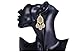 SunIfSnow Women Golden Hollow Geometric One Big Waterdrop Hang Three Small Drop Chandelier Earrings
