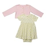 Newborn Girls Carter's 2pk Green Cardi and Dress... by carter's