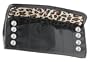 Lux De Ville Sin City Motor Wallet - Black, Red or White - Patent Vinyl with Studs & Leopard Satin Lining Retro