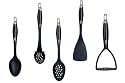 Ethos Sebastian Conran Kitchen Utensil Set, Black, 5 Piece