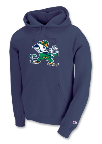Champion NCAA Unisex Adult Notre Dame Fighting Irish Powerblend Hood (Navy, XLarge)
