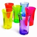 Econ Neon Polystyrene Shot Glasses CE 1.75oz / 50ml (Set of 6)