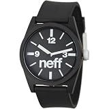 Neff Mens NF0201-black Custom Designed Neff and PU Strap black Watch