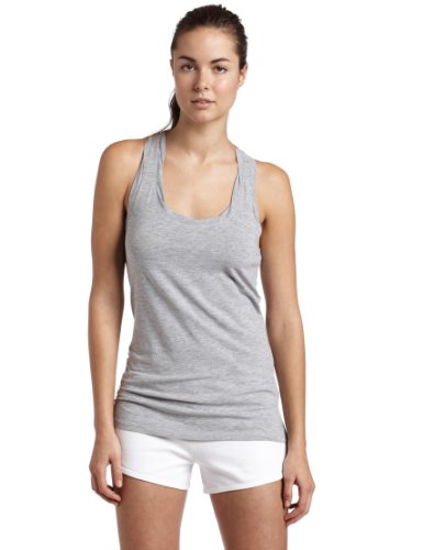Calvin Klein Performance Women's Twisted Neck Tank, Pearl Grey Heather, X-Large