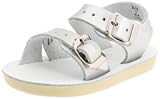Salt Water Sandals by Hoy Shoe Sun-San Sea Wees,Silver,3 M US (Infant)