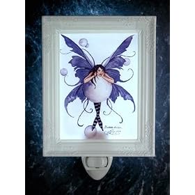 The Bubble Rider Amy Brown Porcelain Night Light Fairy Faery
