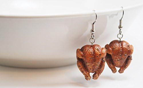 Turkey Earrings - Food Jewelry, Kawaii Jewelry, Polymer Clay Jewelry