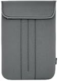 10 inch Solid Color Grey Flap Top Closure Bag Neoprene Laptop Case for iPad tablet, Acer, Asus, Dell, HP, Samsung, Sony
