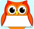 Carson Dellosa Colorful Owl Name Tags (150036)