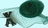 Teichnetz Laubschutznetz Vogelschutznetz 6x5m mit 10 Haken