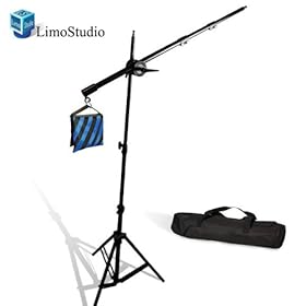 LimoStudio Umbrella Softbox Flash Light Boom Light Stand Lighting Kit for Photo and Video, AGG674