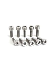 Sports: Phoenixs 10pcs Titanium Ti M5x18mm Lightweight Bicycle Handlebar Allen Head Bolt Screw - Phoenixs