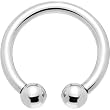 10 Gauge Internally Threaded Horseshoe Circular Barbell - 5/8" 5mm