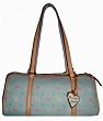 Dooney & Bourke Handbag Purse Barrel Bag Aqua