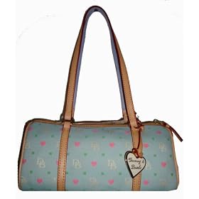 Dooney & Bourke Handbag Purse Barrel Bag Aqua