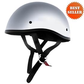 Skid Lid Helmets - Naked Shorty Helmet DOT Chrome